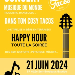 Votre Cosytacos remet l'ambiance cette année 💃🕺
On vous attend nombreux ce 21 Juin 🤩
.
#fetedelamusique#bordeaux#gironde#streetfood#fete#soirée#musique#tacos#danse#dj#cosytacos
